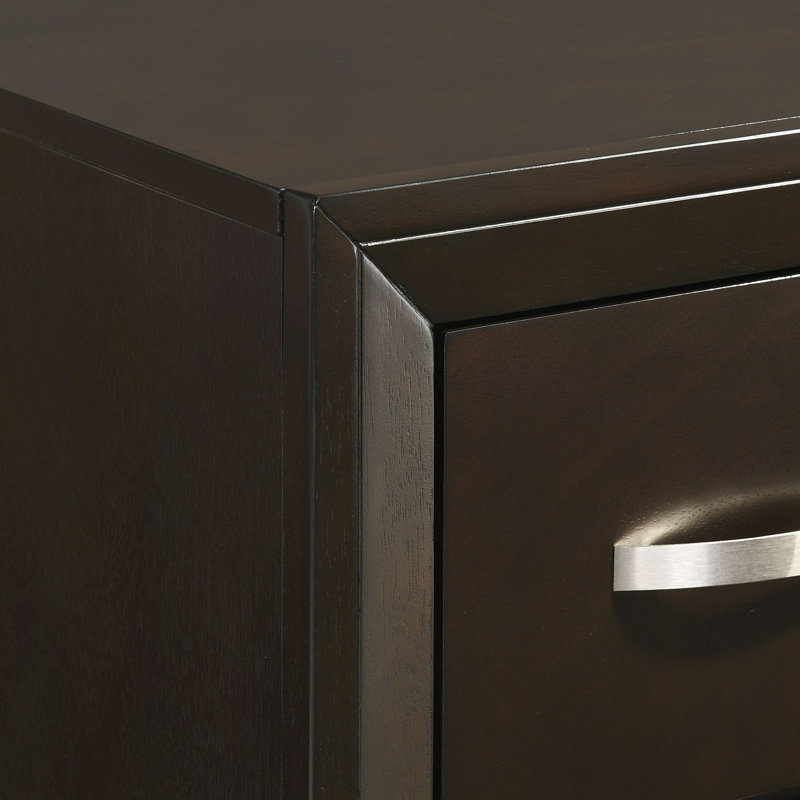 Brown Double 9-Drawer Horizontal Dresser with Dovetail Drawer