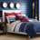 Ensemble d'édredon réversible en coton bleu marine Bradford de Nautica