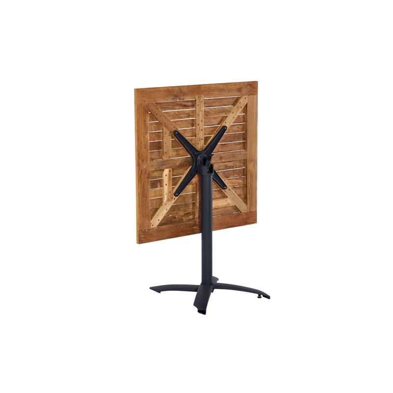Hashmik Square Folding Outdoor Bistro Table , 80cm cm W 80cm cm D