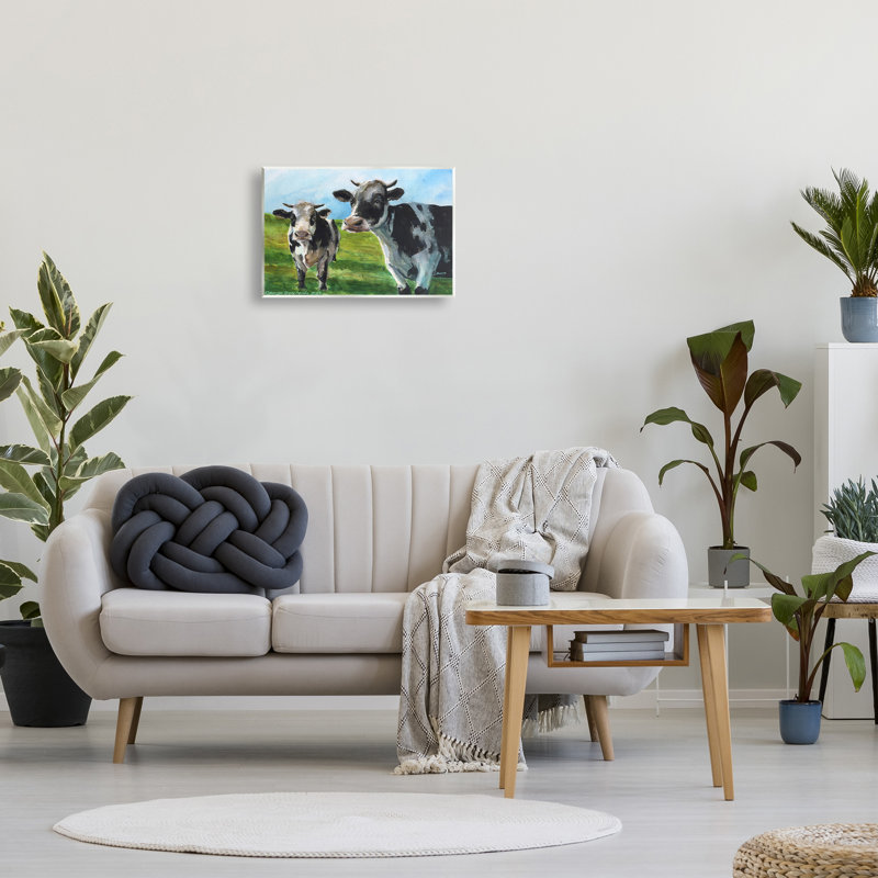 «Cows in Pasture Landscape» par GeorgeDyachenkoArt, H 13 po x l 19 po