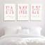 3 Piece Wrapped Canvas Print-37907767