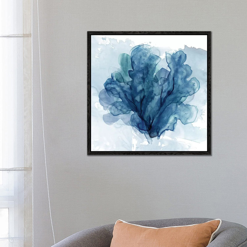 Coastal Coral II by Carol Robinson - Painting on Canvas, Black Framed Canvas, 93.98 cm H x 93.98 cm W