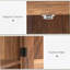 Armoire de cuisine, armoire avec tablettes réglables
