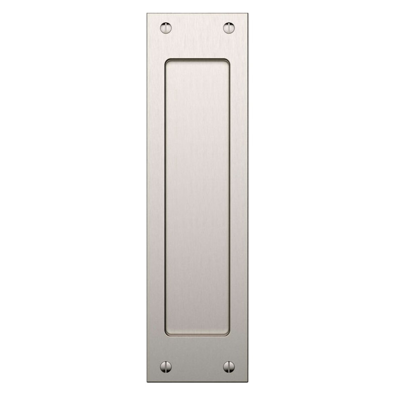 Santa Monica Large Pocket Door Set, Passage, Satin NIckel