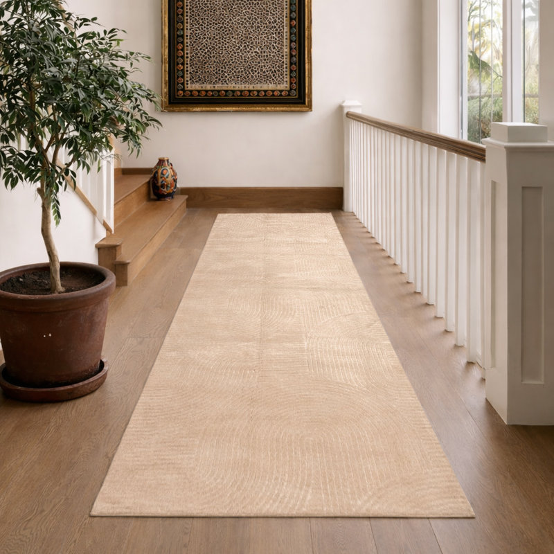 Tapis beige Elion, 1'10" x 6'0", Beige