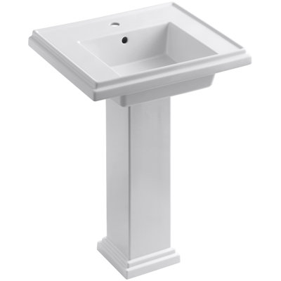 Tresham Fireclay Pedestal Bathroom Sink