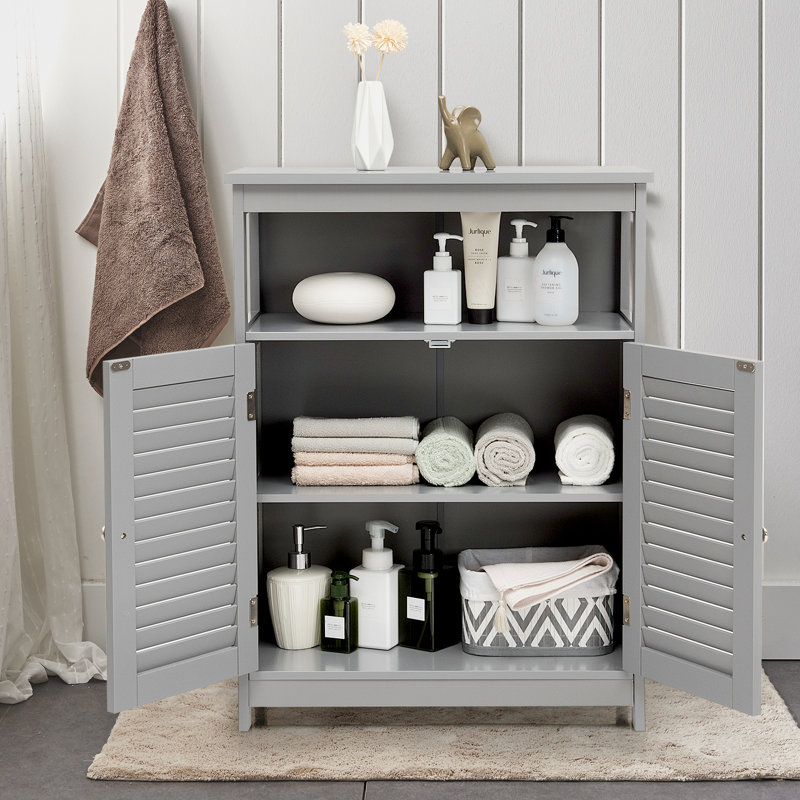 Graziana Freestanding Bathroom Cabinet, Grey