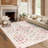 Washable Floral Area Rugs for Living Room Farmhouse Non Slip Soft Thin Large Carpet for Nursery Playroom, Stain Resistant Dining Room Rugs-1653341804-1653341805