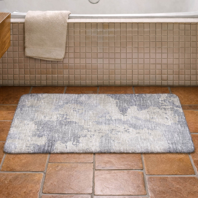 Premium Machine Washable Dream Shag ADS67 Soft Abstract Rug, Gray, 2'6" x 3'10"