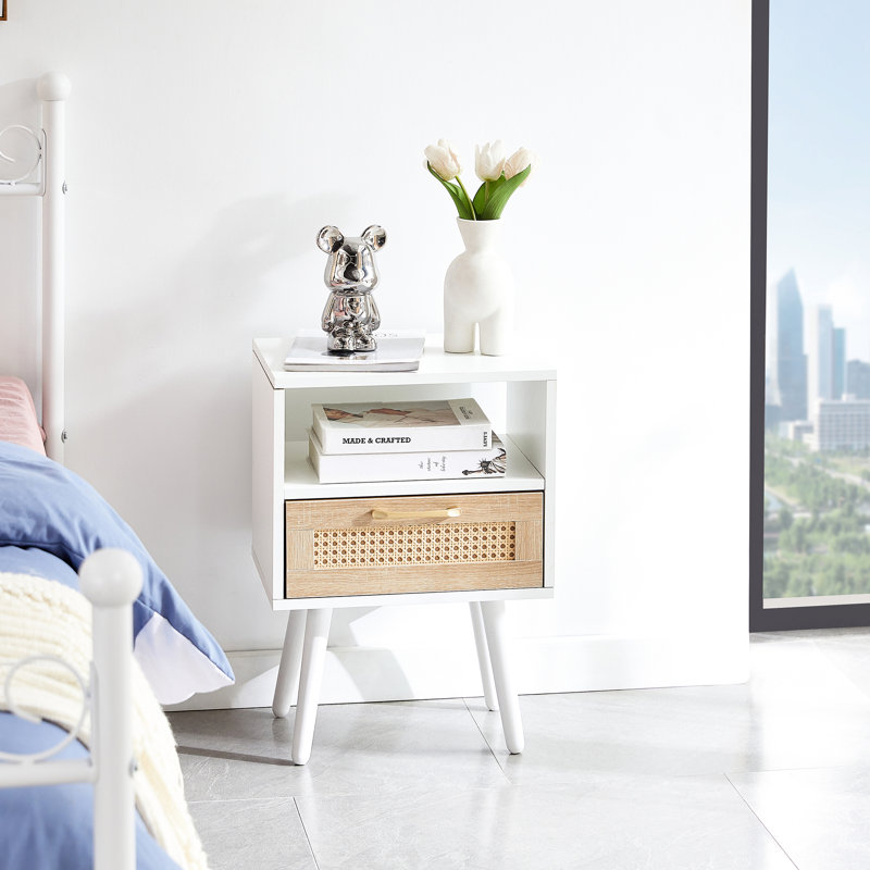 Table de chevet Modern, Blanc