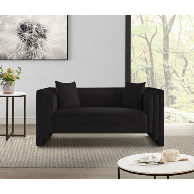 Everett Chenille Fabric Loveseat