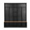Portemanteau avec banc de rangement, banc de rangement ON-TREND, armoire à chaussures minimaliste avec rangement cubique et tablettes, portemanteau multifonctionnel avec 8 crochets pour les entrées, vestibule, noir (ANCIEN SKU: N721S000021B)