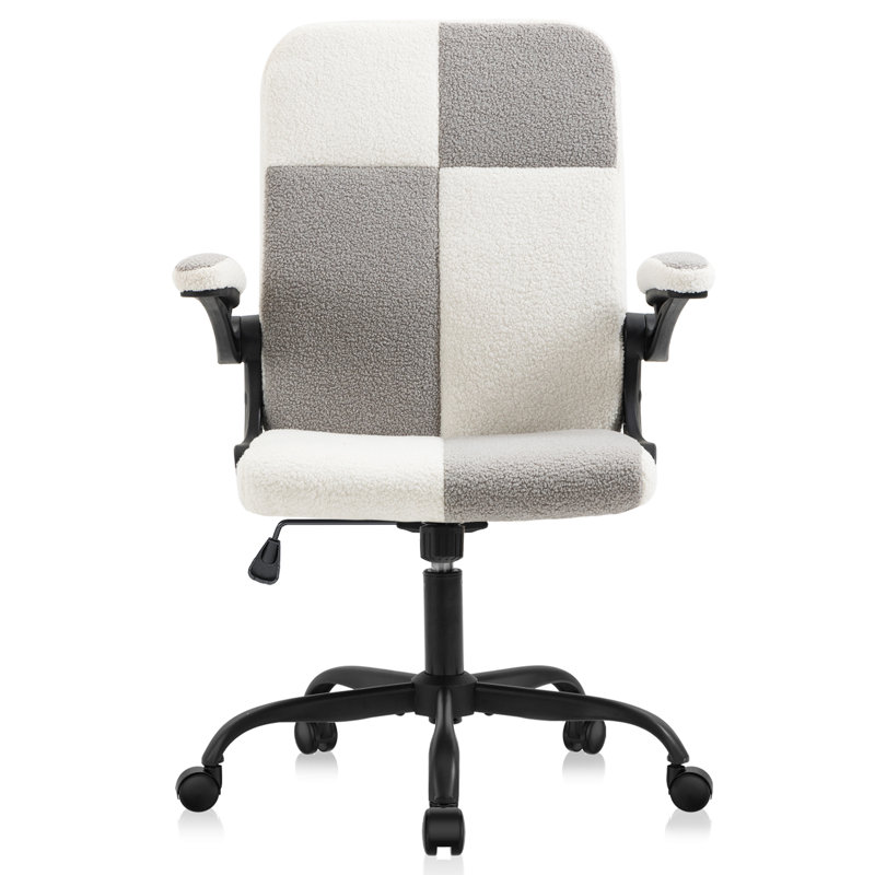 Leipsic Kids 21'' Adjustable Height Task Chair and Ottoman, Black, Gray