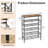 Large-Capacity Industrial Style Shoe Rack