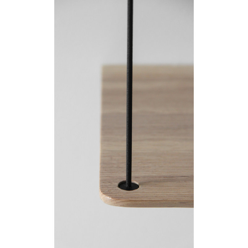 Stedge Shelf (60 Cm), White Oak, 47.2" H x 23.6" W x 8.7" D