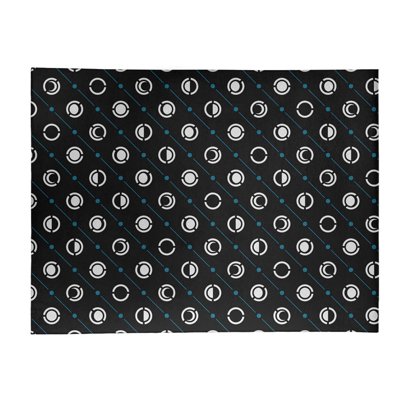 Chenille Geometric Indoor Rug, Rectangle 4' x 6'