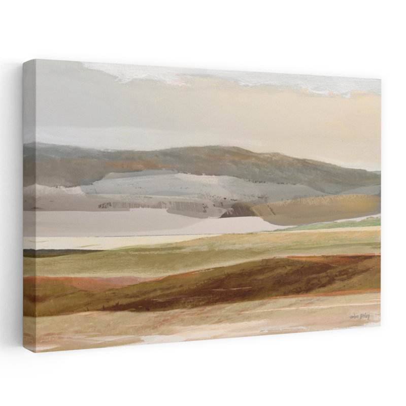 Rolling Hills Abstract Contemporary Landscape Nature Art, 32" H x 48" W