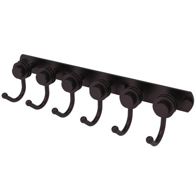 Mercury 6 Position Wall Mounted Hook Rack