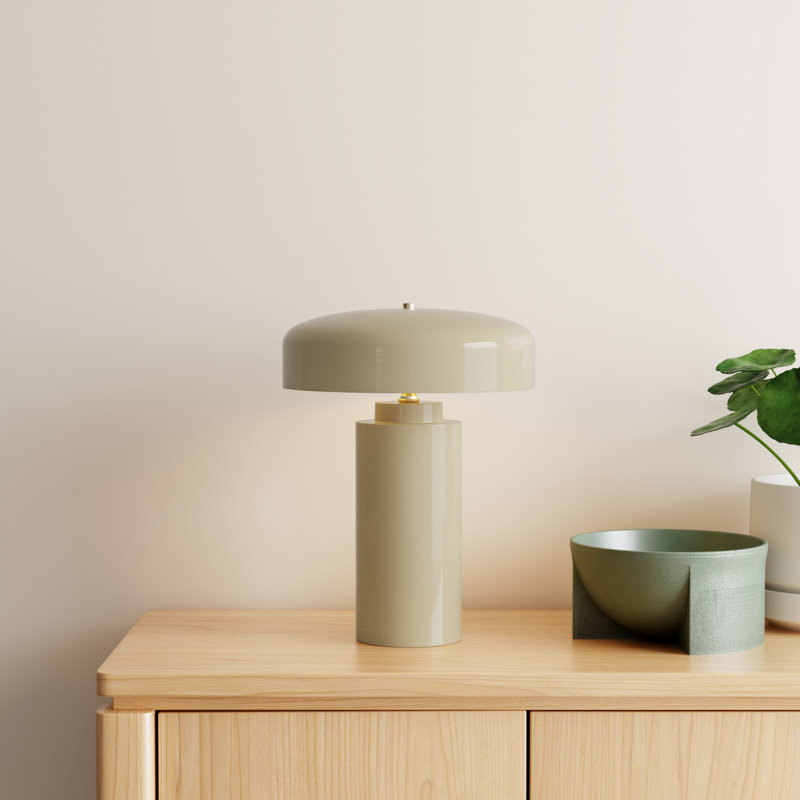 Hardacre Ceramic Table Lamp, Gloss Vanilla