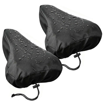 2 Pack Waterproof Bike Seat Cover Reusable UV-Resistant Bicycle Saddle Rain Dust Seat Protector Cover