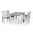 5-Piece Dining Set, Outdoor Dining-1601377217