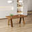 Dining Set Mid-Century Modern Wooden Table & Upholstered Chair Set For Home, Kitchen, Dining Room-111720126