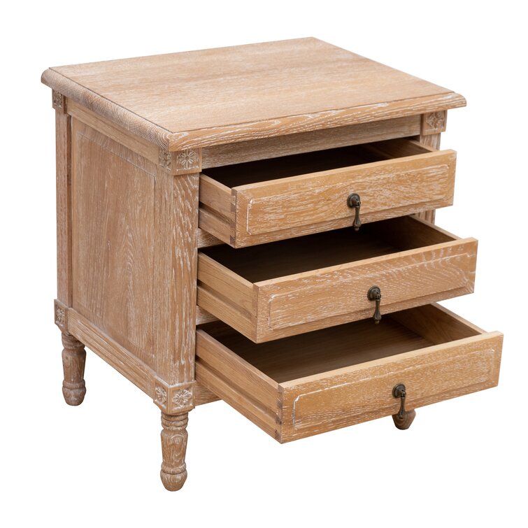 Buy Natural Conway Oak Effect 1 Drawer Bedside Table from the Next