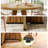 47" Light Brown Round Dining Table for 4-6 with Wooden Pedestal Base - Table Only-529058090