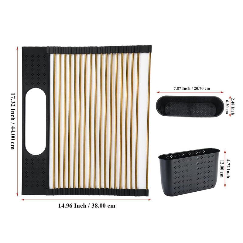 Stainless Steel In Sink Dish Rack