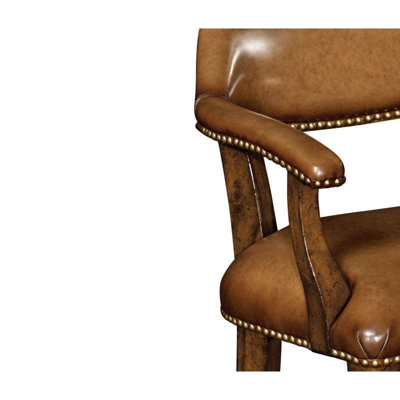Windsor Bar Stool, Counter Stool (25” Seat Height), Antique Chestnut