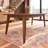 Brimmer Rubberwood Rectangular Solid Wood Top with Solid Wood Base Dining Table