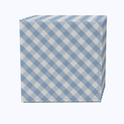 Cotton Twill Checkered Square Napkin