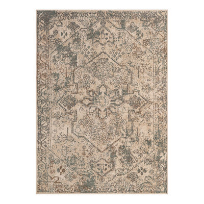 Mosely Orential Cream/Brown Area Rug