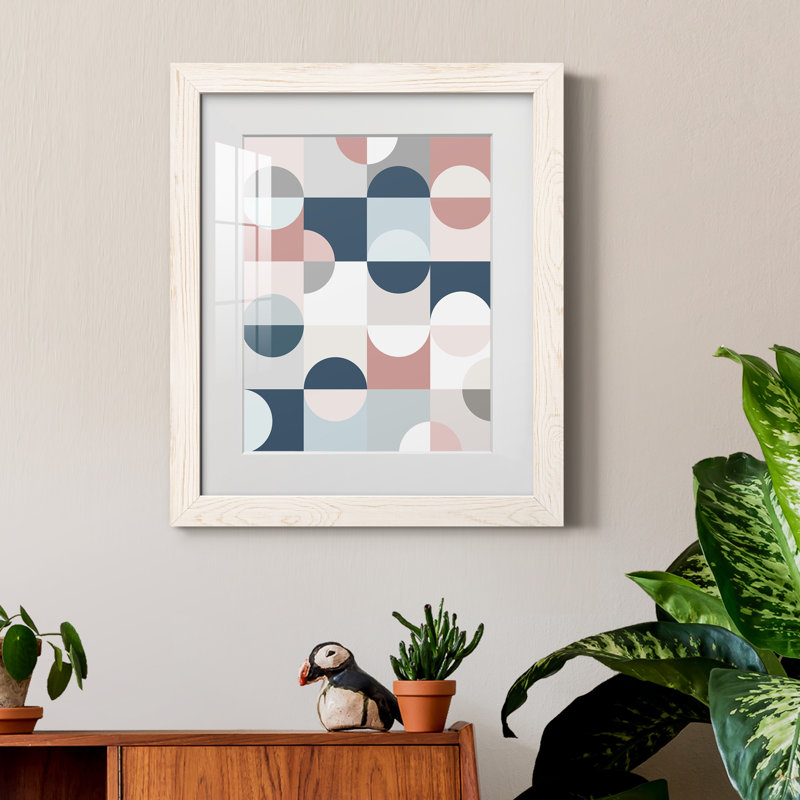 " Modern Reflection ", White Framed, 17" H x 20" W x 1" D