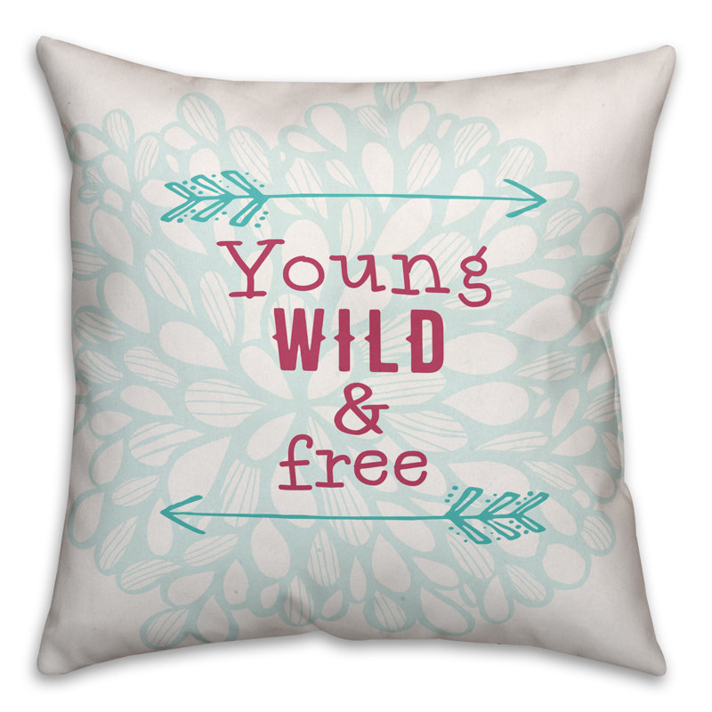 Young Floral Throw Pillow