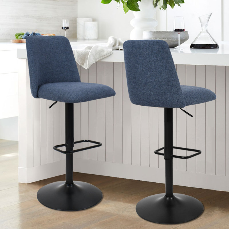 Tabouret de comptoir Adiza, Bleu