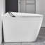 Toilette blanche intelligente avec conception allongée, couvercle à ouverture / fermeture automatique, commande au pied, chasse d'eau à jet siphonique 1,28, plusieurs modes de lavage et siège chauffant pour l'hygiène de la salle de bain-121602417