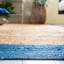 Tapis rayé en jute / coton Rea Natural-600784036