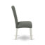 Ensemble de table de salle à manger moderne 5 pièces comprenant une table carrée en bois et 4 chaises rembourrées en tissu de lin gris, lin blanc-1133033488-1133033489-1189260640