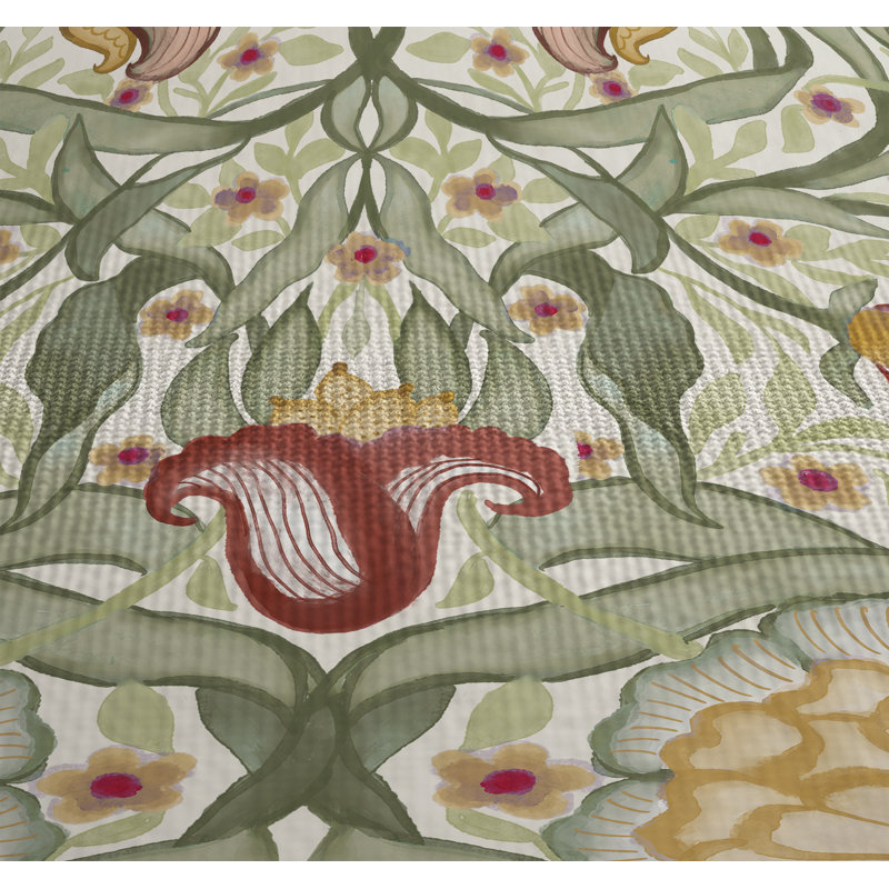  Classic English Floral Shower Curtain
