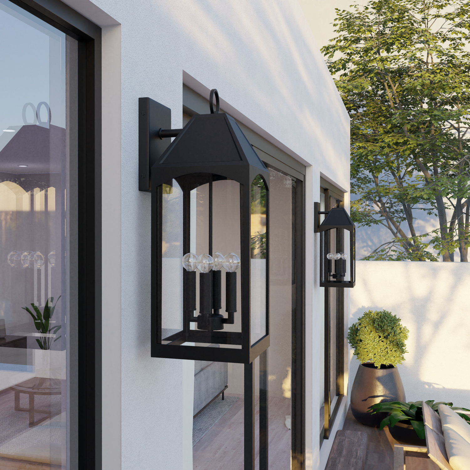 4 Light Outdoor Wall Light
