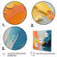 «Blue and Orange Paint Abstract Expression 5», art mural abstrait-1303320543-1303320538