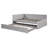 Upholstered L-Shaped Daybed with Pop Up Trundle and USB ports