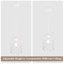 Lustre blanc moderne à 1 lumière, luminaires suspendus en spirale industriels pour îlot de cuisine