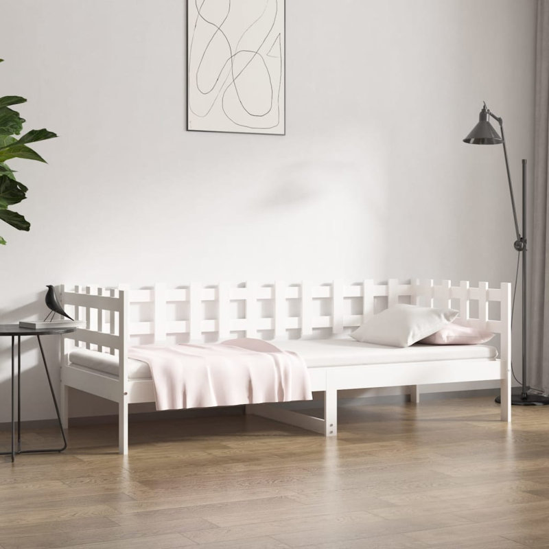 Juanda Solid Wood, White, European Single (90 x 200cm)