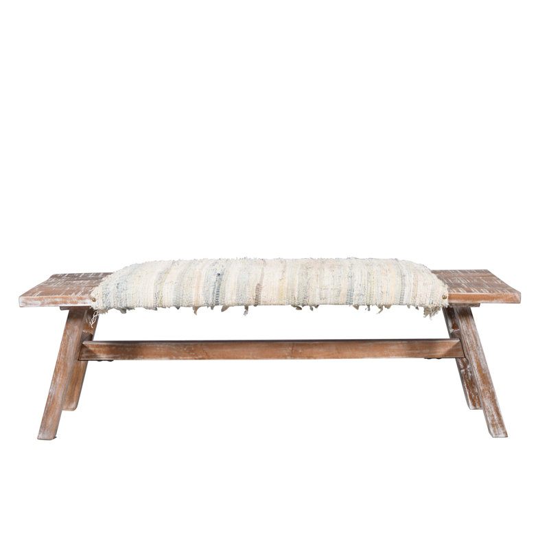 Banc d'appoint en bois de manguier Branford
