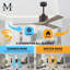 Nan 52" Ceiling Fan In Textured Bronze And Matte White Blades-1193036794-1122687722-1197290960