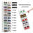 12 Pack Shoe Organizer Storage Bins, Clear Plastic Stackable Shoe Boxes For Closet, Space Saving Foldable Shoe Storage Bins, Sneaker Storage Shoe Box Container, White Frame 