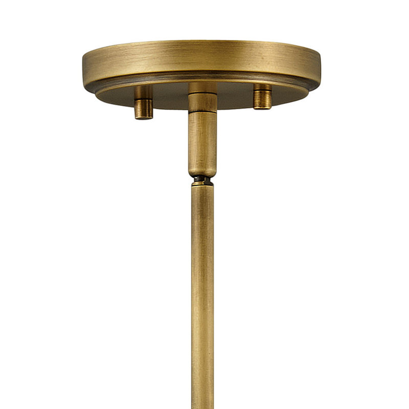 Luminaire suspendu sphère simple à 1 lumière Kathryn, Laiton héritage, Noir