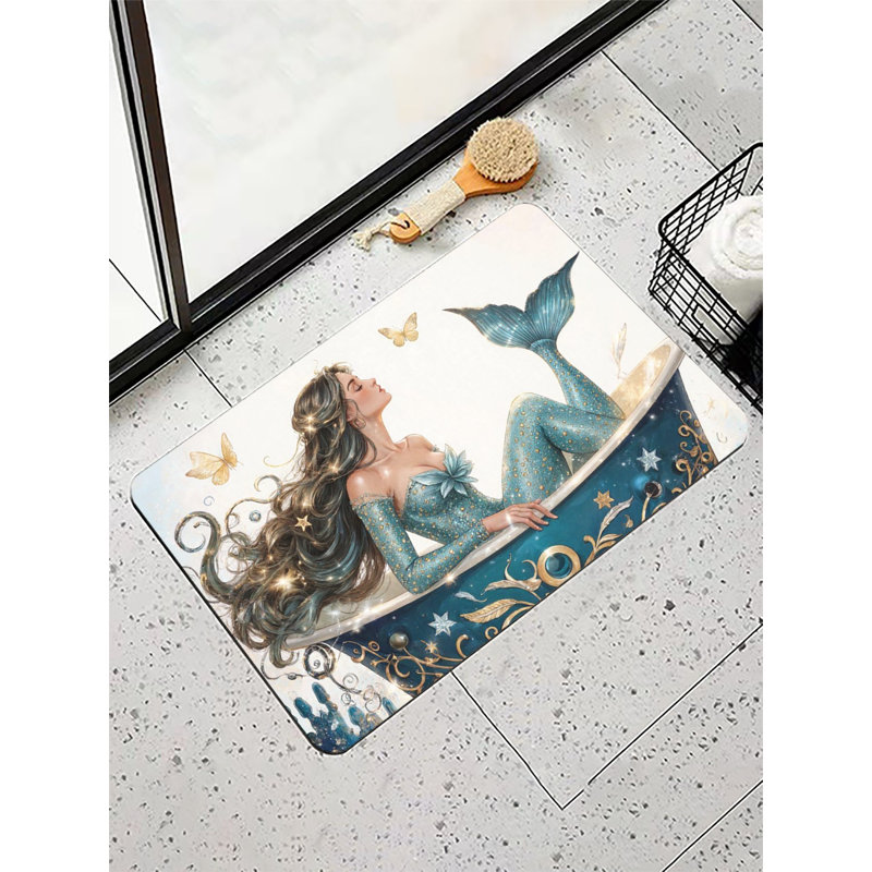 Tapis de bain Mermaid in Bathaign, 16 po x 24 po